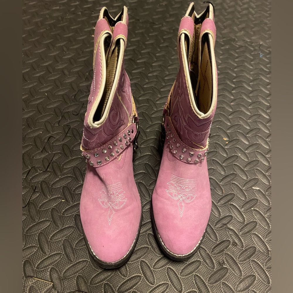 Lavender bling  Durango boots size 3